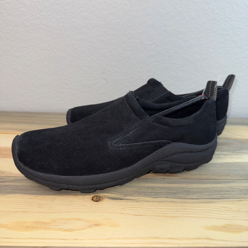 NWT Suede Black Slip On Shoes Size 8.5 - Picture 7 of 12